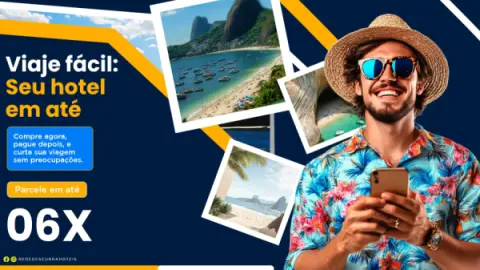 Hotel com pagamento parcelado - Viaje Fácil com a Descubra Hotéis