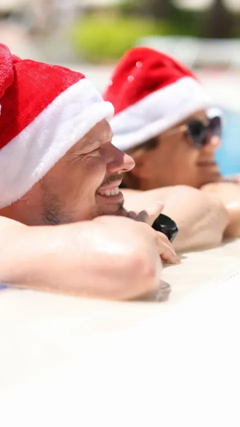 Foto demonstrativa de Natal em Caldas Novas